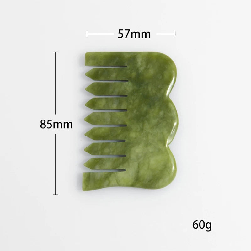 Jade Gua Sha Combs
