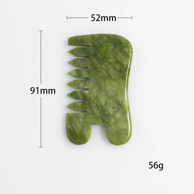 Jade Gua Sha Combs
