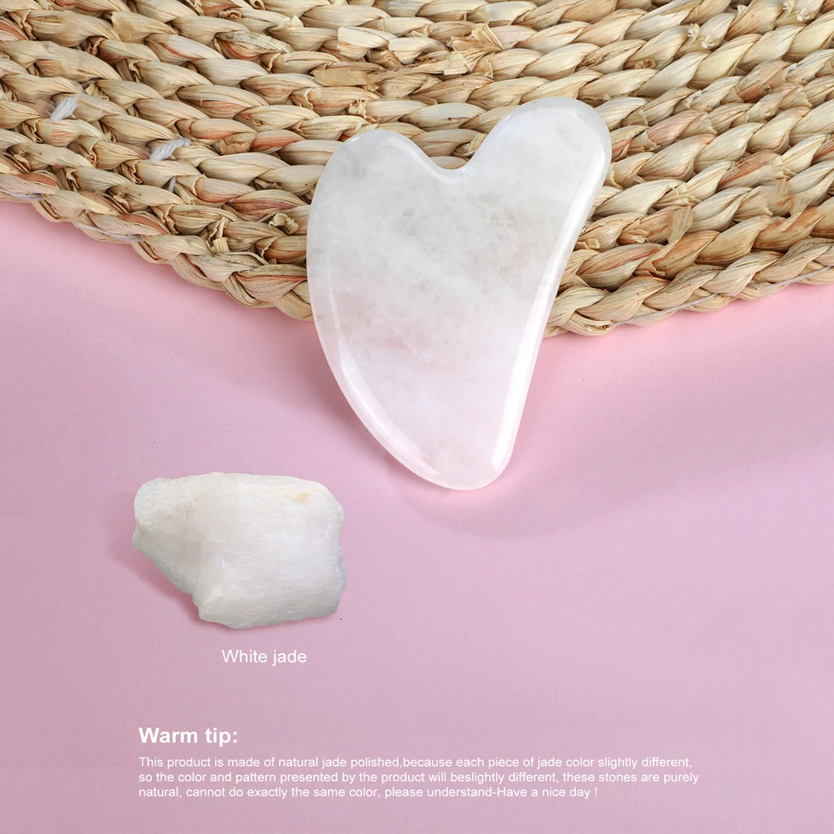 Jade Guasha Massage Stone