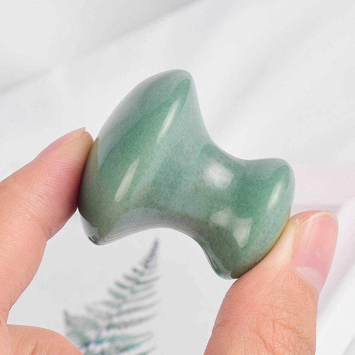 Jade Mushroom Gua Sha Massager
