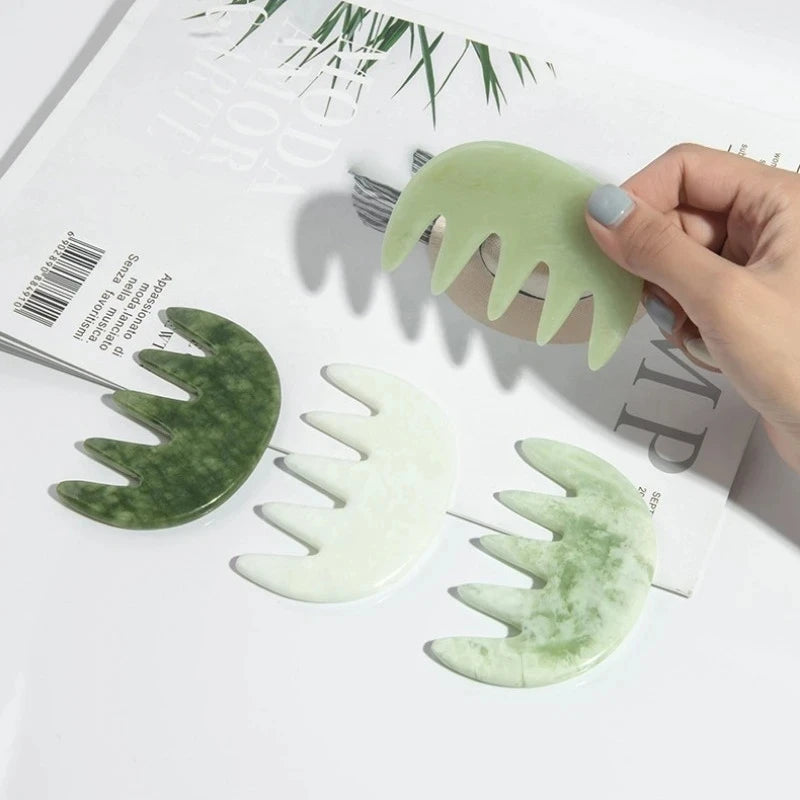 Jade Gua Sha Combs