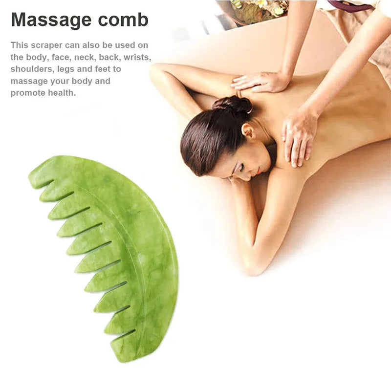 Jade Gua Sha Combs