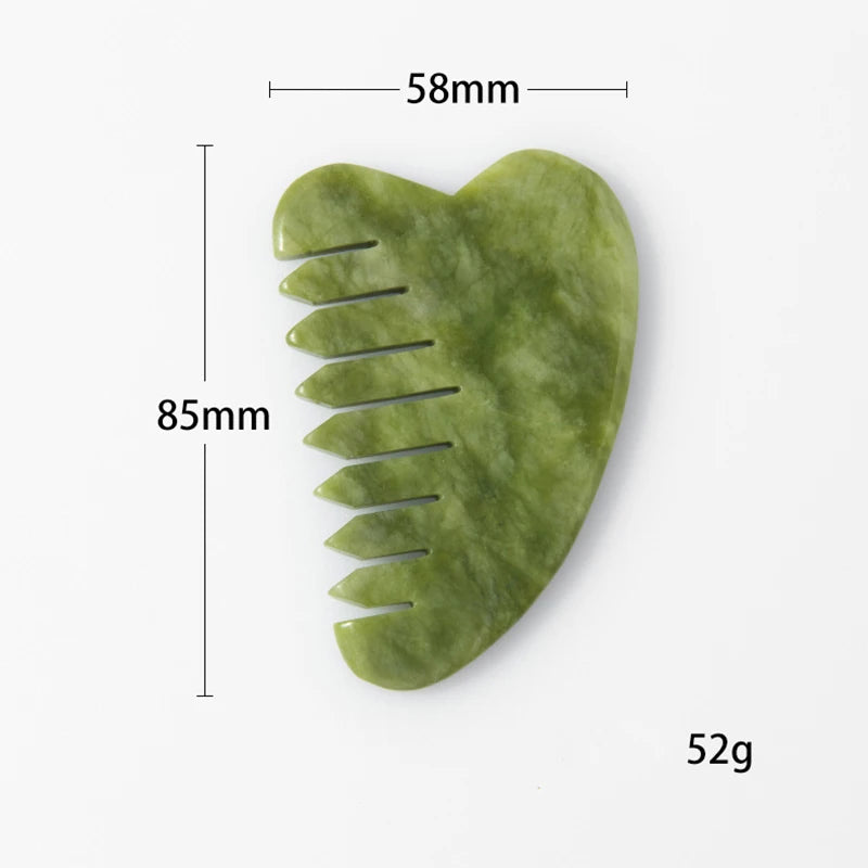 Jade Gua Sha Combs