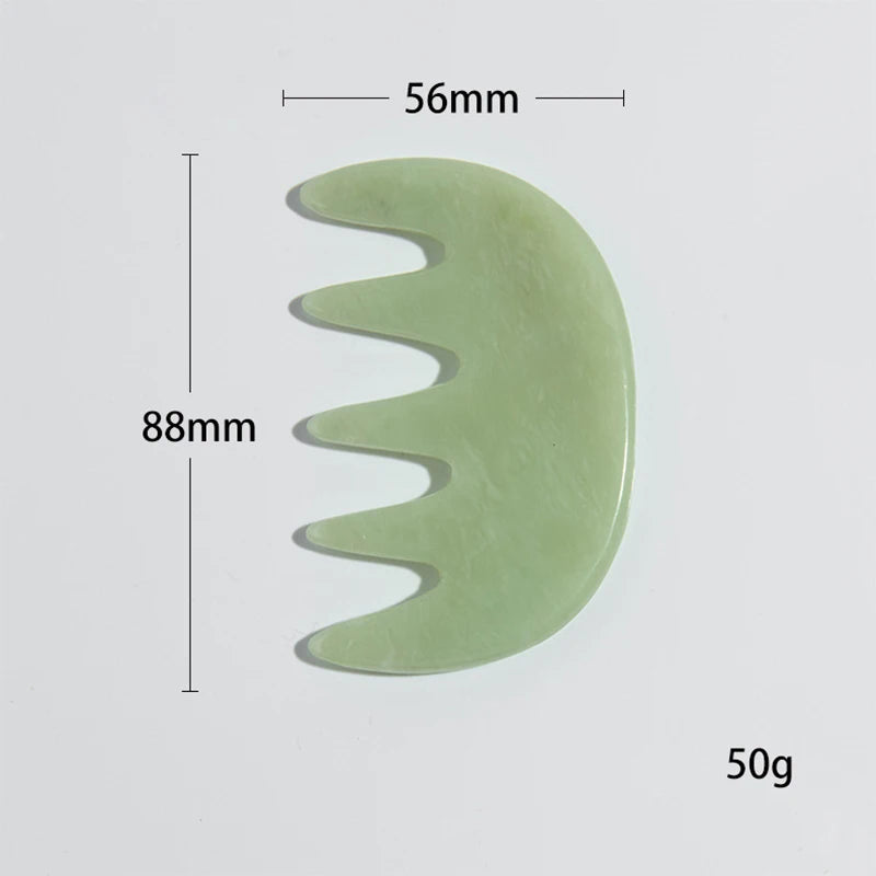 Jade Gua Sha Combs