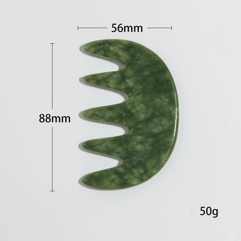 Jade Gua Sha Combs