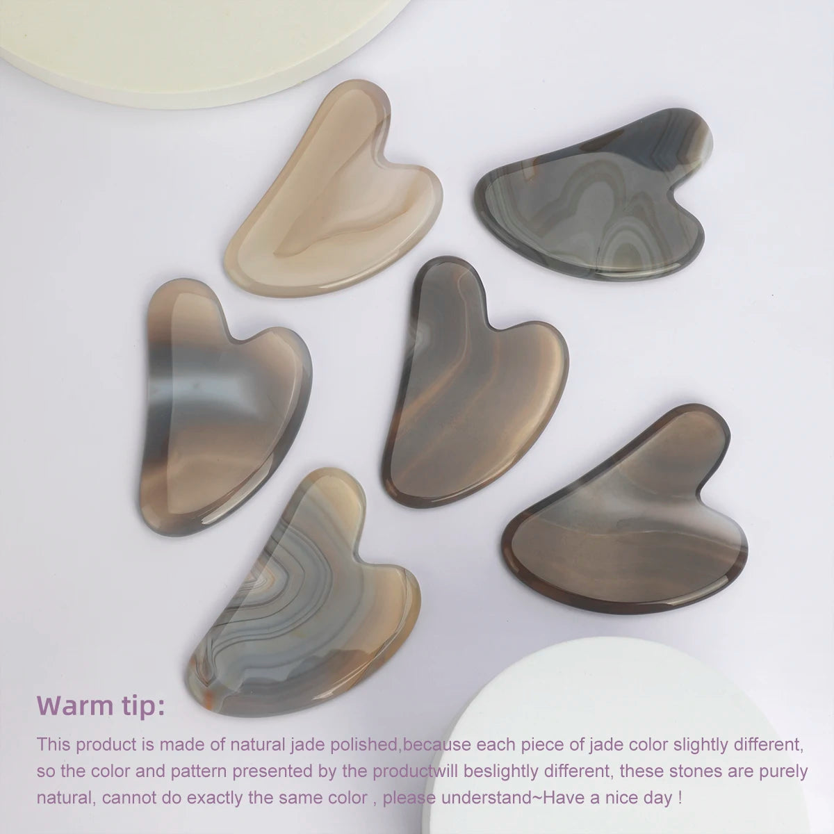 Jade Guasha Massage Stone