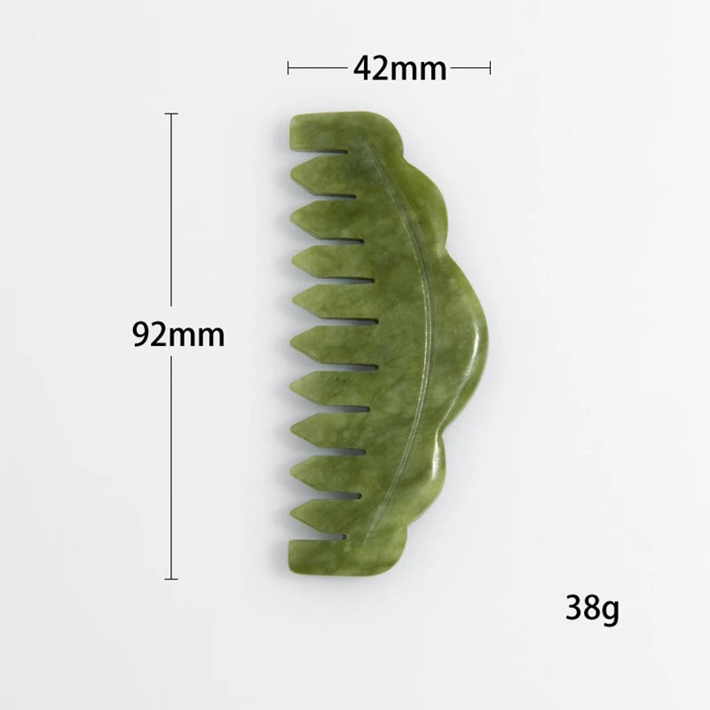 Jade Gua Sha Combs