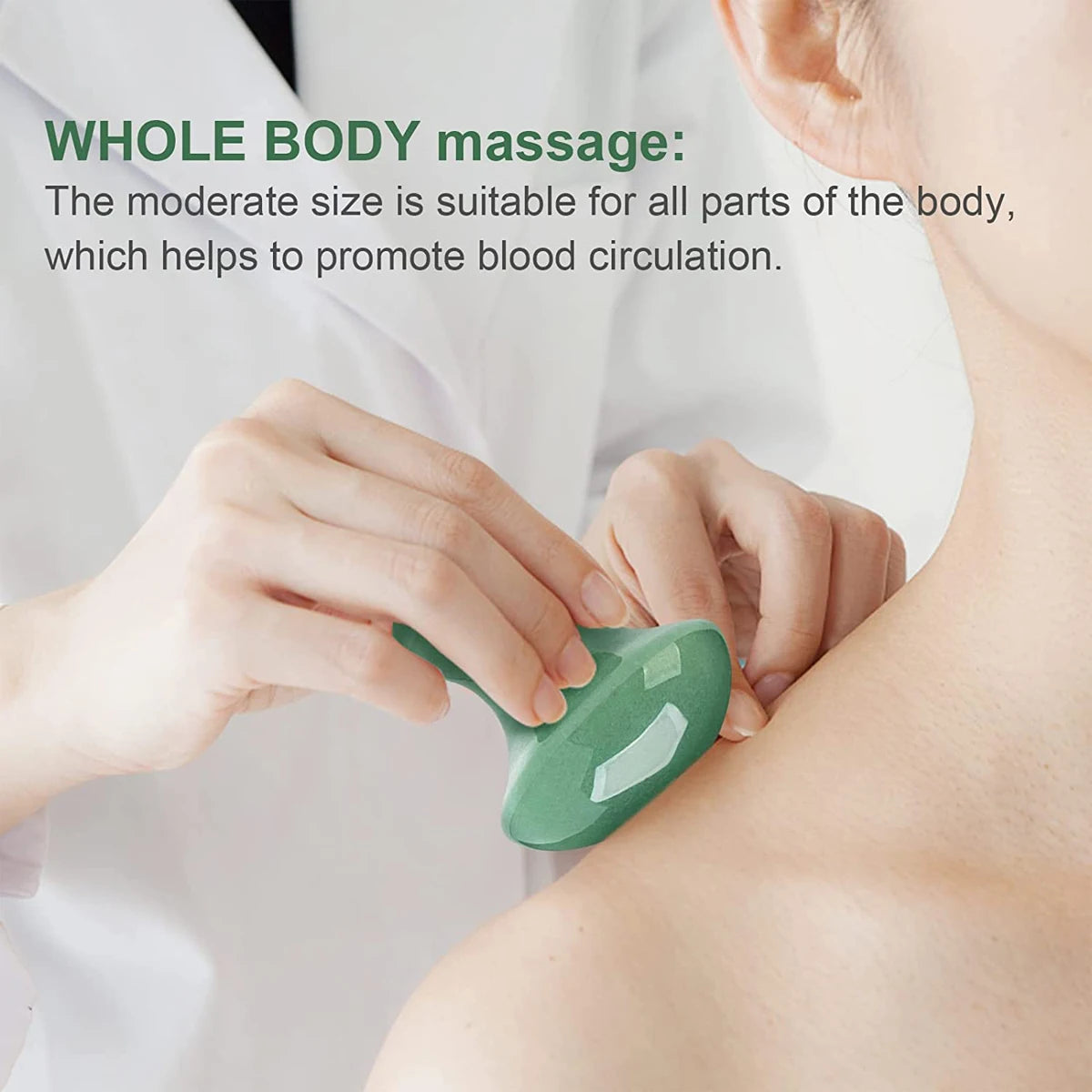 Jade Mushroom Gua Sha Massager