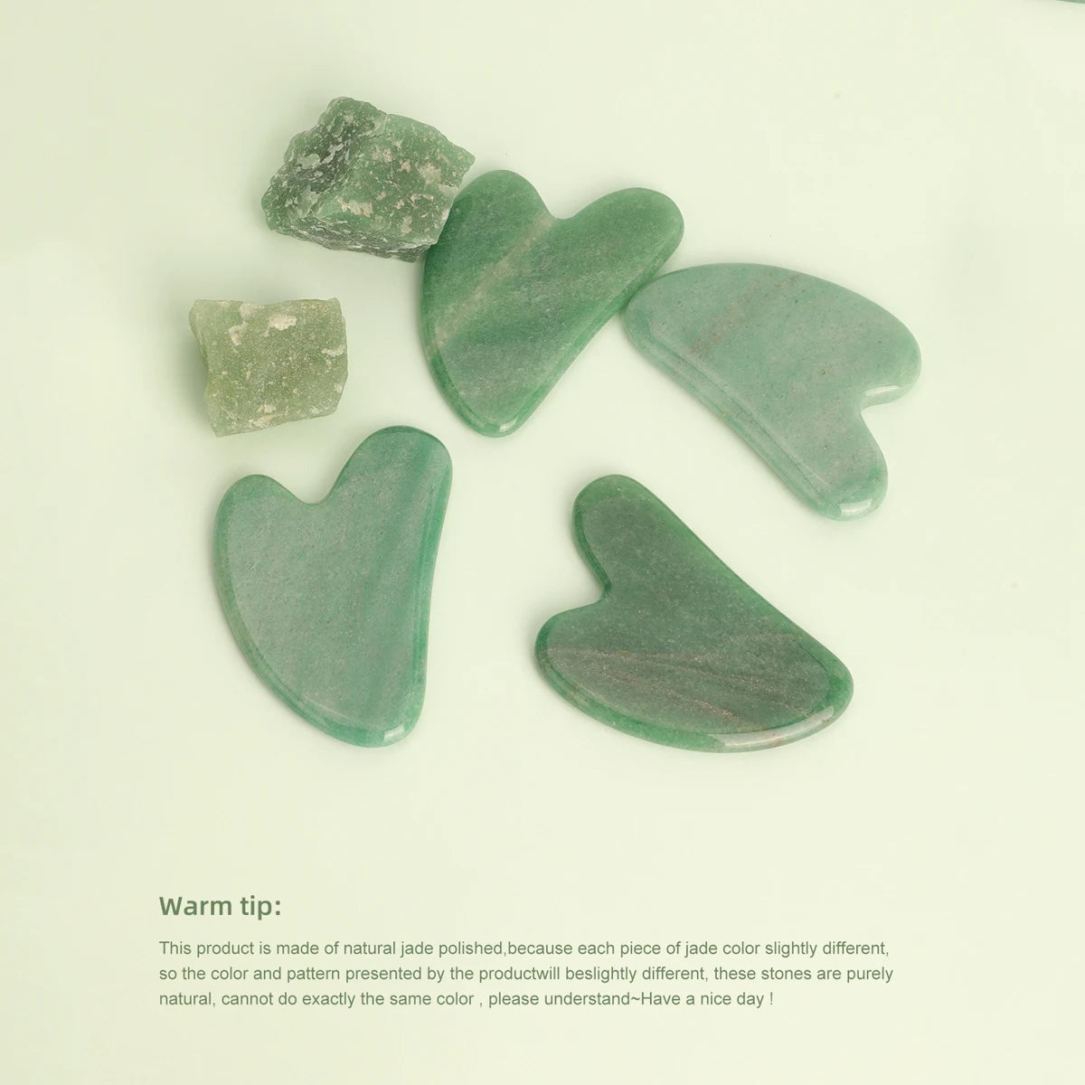 Jade Guasha Massage Stone