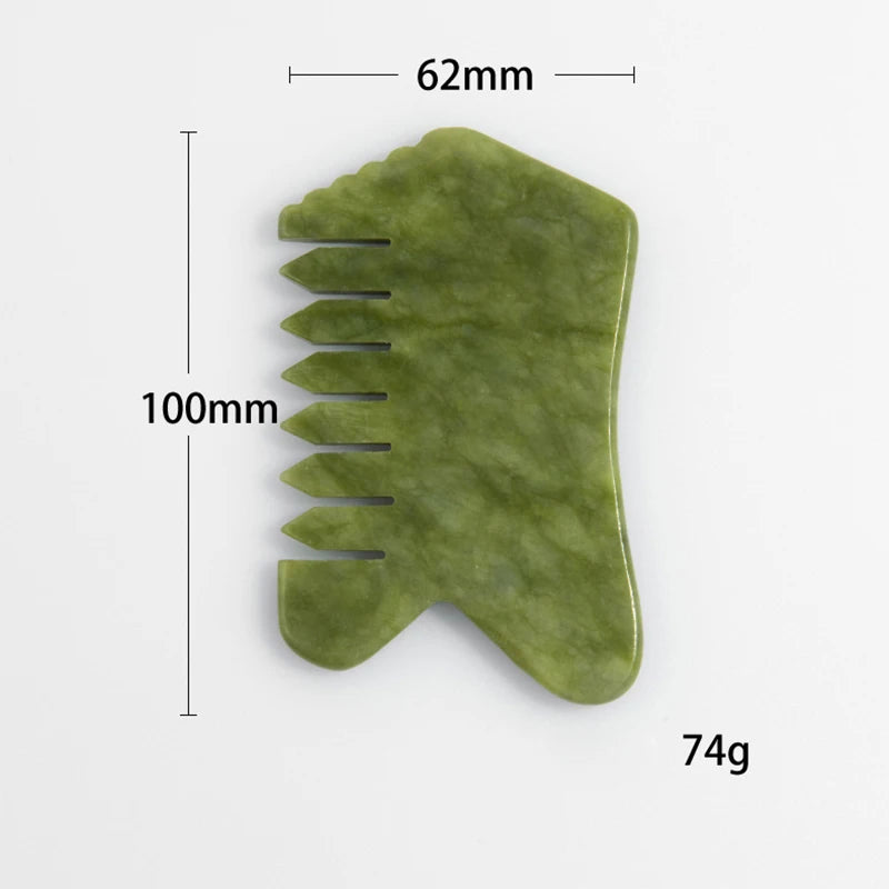 Jade Gua Sha Combs