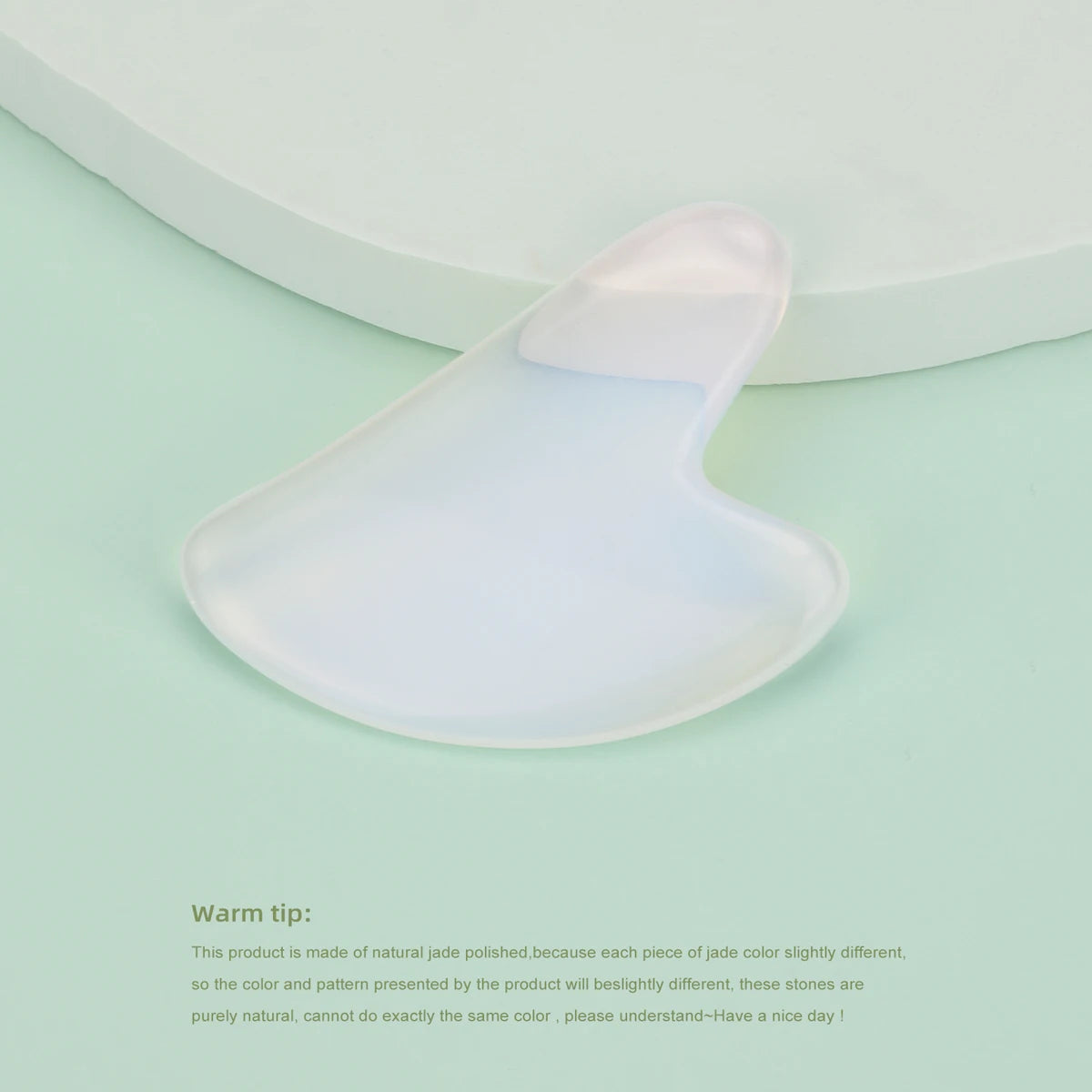 Jade Guasha Massage Stone