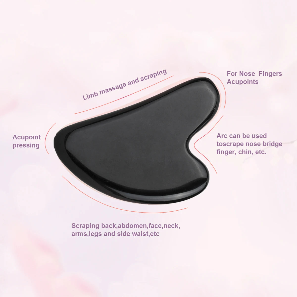 Jade Guasha Massage Stone