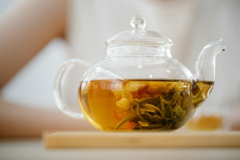 Gentle herbal tea preparation